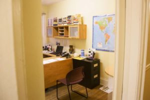Office at Christie Refugee Welcome Centre