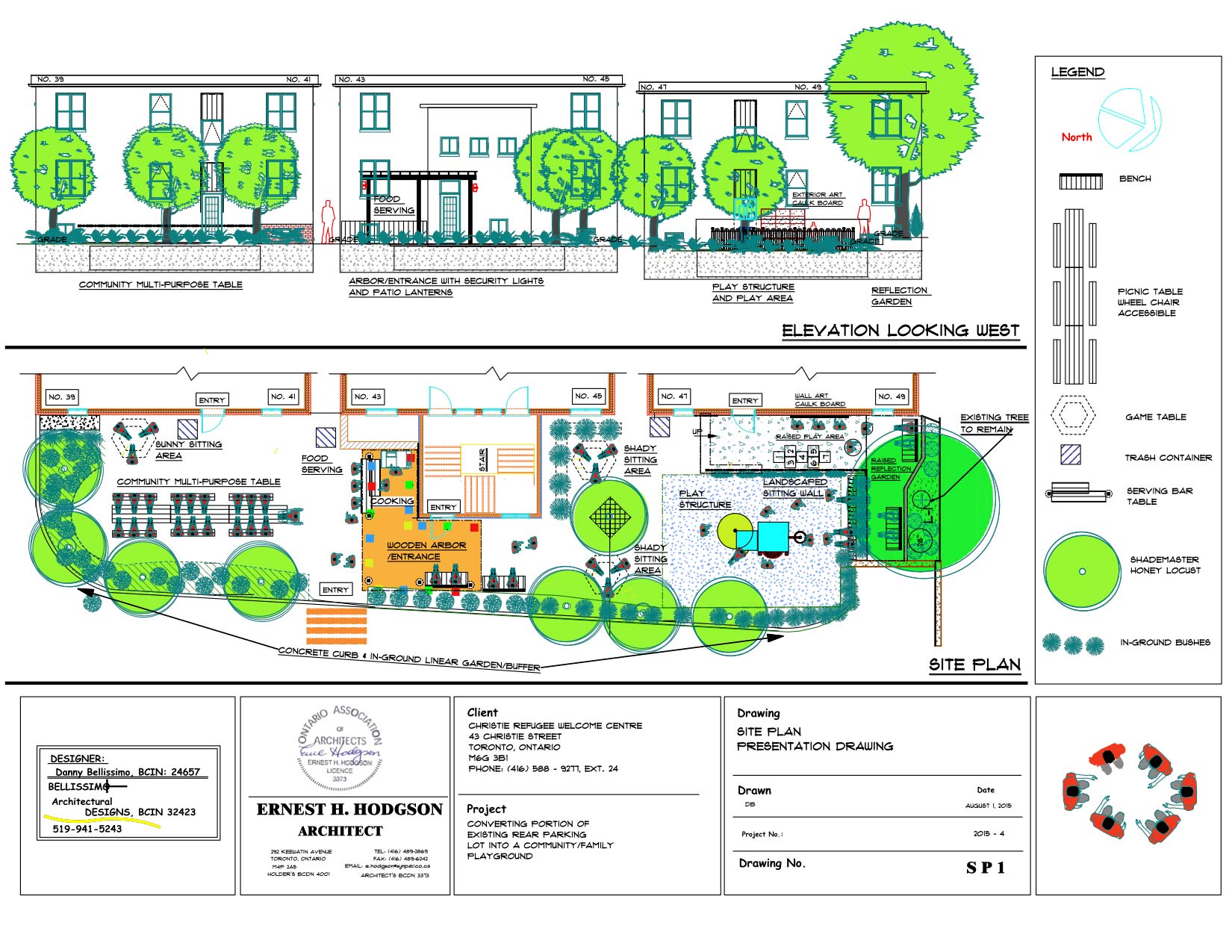 Architectural Drawing of Community Green Space