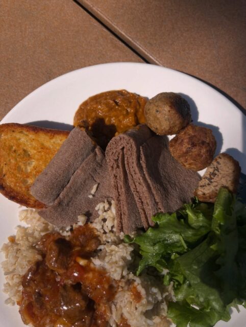 Injera! 🇪🇹
Our Kitchen Team has developed an ethnic food menu, offering families more ethnic food dishes throughout the month, with two days per week dedicated to a country and its national cuisine.
Last week, Christie ate GOOD with #injera (Ethiopia). 
As families live at Christie for longer (average 6 months) due to the Toronto housing crisis, small comforts like food from home can make their stay in shelter a tiny bit more positive. Food is at the centre of so much.
#refugeesupport #refugeeshelter #refugeesintoronto #ethiopianfood